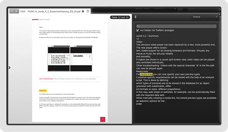 Textsuche in PDFs, InDesign und Office-Anwendungen
